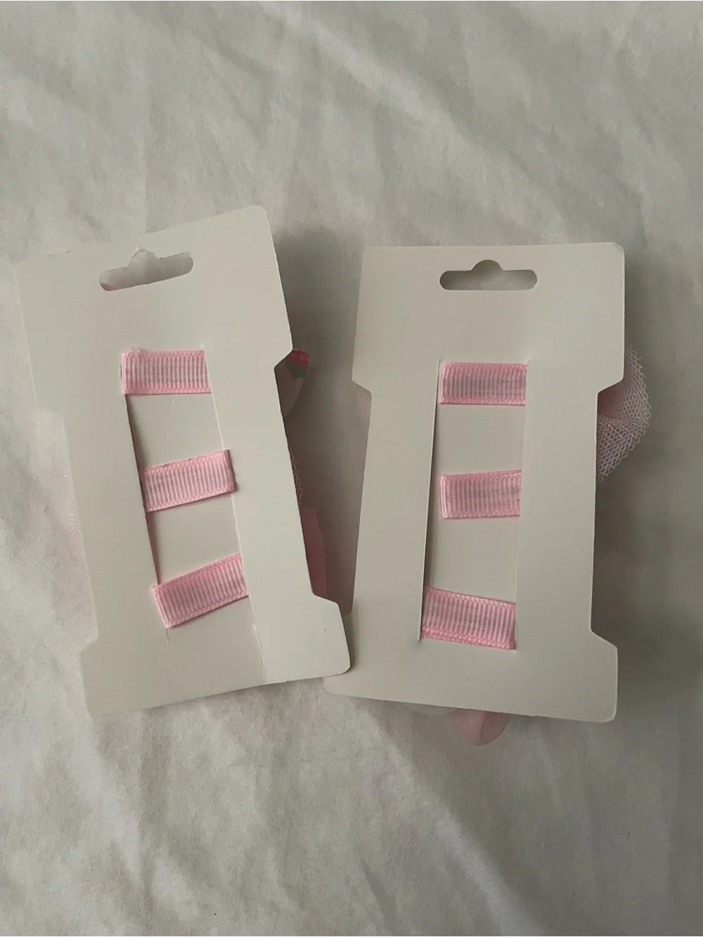Pink Floral Bow Hair Clip Set for Kids Toddlers Babies - Set of 6 clips